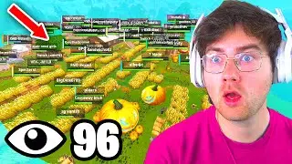 I Got 100 Players To Land At Freaky Fields In Fortnite (Fortnitemares Tournament)