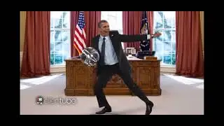 president obama dancing to Super Idol 的笑容都没你甜