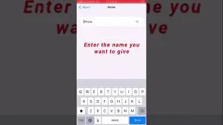 How to Change the Name of Your iPhone 😂 II #shortsvideo  #viral #shorts