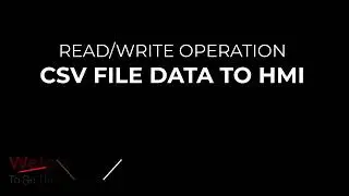 How to read and write CSV file data from HMI using Macros
