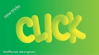 3D Bubble Text Logo Mark Design Illustrator Tutorial || new tricks 2021||