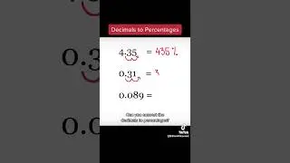 Decimals to Percentages