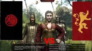 Bannerlord - Realm of Thrones Targaryen vs Lanister EPIC BATTLE with DRAGON #bannerlord