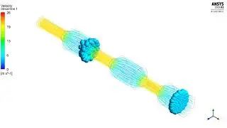 Ansys Fluent: Non Newtonian Fluid Flowing Through Porous Media: Streamline Animation