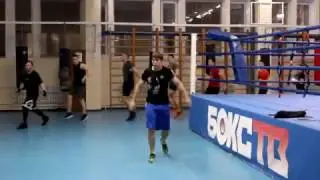 Тренировка по боксу. Антей. Артём Брусов