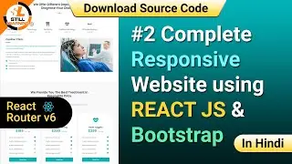 #2 Complete Responsive Website using REACT JS & Bootstrap | react router dom v6 🔥🔥