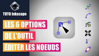 Inkscape tutorial: Edit nodes tool (6 options)