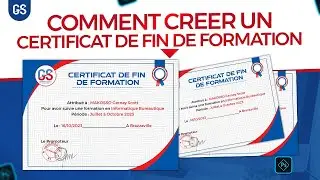 Comment créer un certificat sur Adobe Photoshop