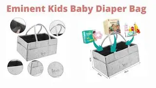 Eminent Kids Baby Diaper Caddy - Nursery Storage Bin and Car Organizer for Diapers and Baby Wipes