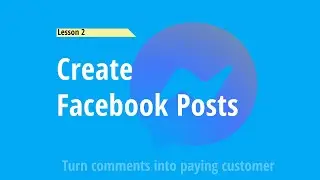 Workshop Facebook comment trigger- Creating the Facebook post