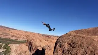 BASE Jumping the Red Rocks of Moab