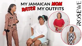 MY JAMAICAN MOM RATES MY OUTFITS | ROSEWE TRY ON HAUL | TASHIKA BAILEY
