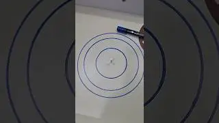 Easily Draw a Circle without a Compass #howto #lifehacks #tutorial #tips #tricks #shorts