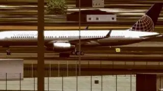 FS2004 : Posky Continental 757 Dulles Arrival
