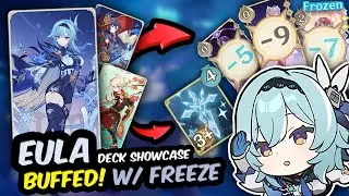 Eula BUFF is Game Changing? Freeze Deck Showcase Genshin TCG Genius Invokation
