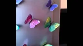 3D (3д) бабочки на стене для декора