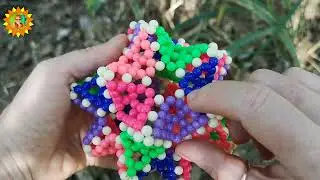 Как расположить ромбы 5 цветов на звуздчатом икосаэдре