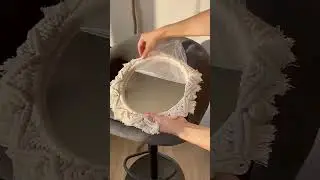 Круглое зеркало макраме в стиле бохо