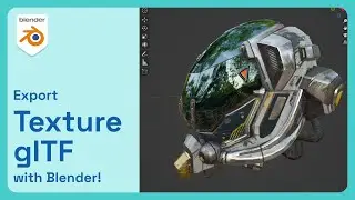 Blender - Export GLTF with Texture!