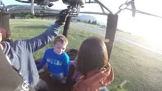 Hot air balloon flight over Berane (Montenegro)