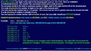 SQL 043 Data Types, Exact Numeric, DEC, DECIMAL or NUMERIC