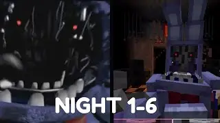 I played Five Nights at Freddy's 2 in Minecraft
