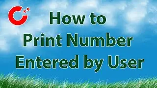 How to Print Number Entered by User
