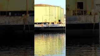 Silo's on a barge. #shorts #barge #port #hd #pixel9proxl