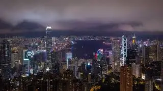 Drone Footage of a City Night Lights | Creative Commons Video