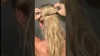 Easiest Effortless look updo tutorial #beautytips #hairstyle #hairtutorial #hairtok #hair #blonde