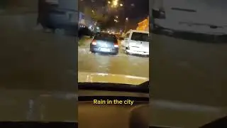 #kuşadası Rain in the city