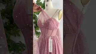 Infinity corset dusty rose midi dress 