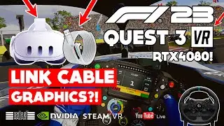 WILL THE QUEST 3 OVERHEAT AT 90HZ & DIE WITH THE OCULUS LINK CABLE? F1 2023 PCVR!