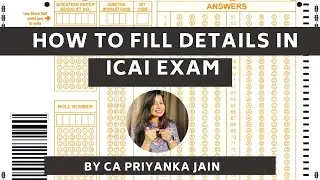 HOW TO FILL DETAILS IN ICAI ANSWER SCRIPT ? HOW TO FILL OMR SHEET | IMPORTANT FOR CA STUDENTS