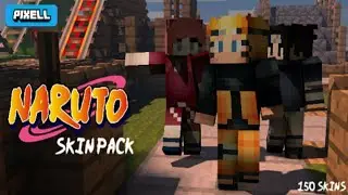 How to download naruto skin pack in mcpe | MCPE : SKIN PACK NARUTO 150+ SKINS  |