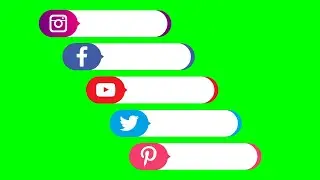 All Social Media Lower Thirds Green Screen 2021 | Green Screen | Lower Thirds | No Copyright