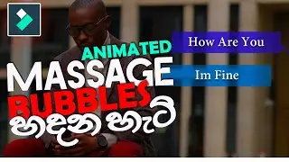 How To Create Animated Message Bubbles | Filmora Video Editing | Filmora Effects | Sinhala | 2021
