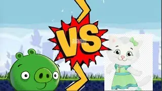 M.U.G.E.N - Minion Pig Vs Katerina kittycat Angry birds vs Daniel Tiger Neighborhood