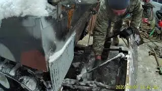 Поворотный отвал для чистки снега