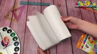 Тетрадь клетка пластиковая обложка голубая 24л