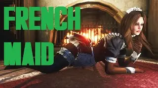 FALLOUT 4 MOD REVIEW French Maid FO4 CBBE Wip
