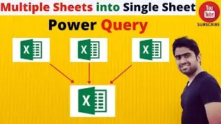 How to Combine Multiple Sheets into Single Sheet using Power Query | Amazing Excel Tips & Trick✅