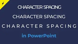 How to change letter spacing in PowerPoint? How to design loose and tight text?