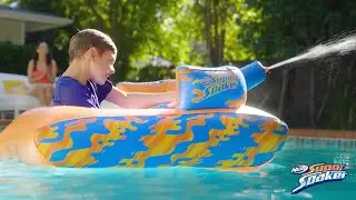 NERF Super Soaker Megaforce Battle Tank: NEW Inflatable Tank Ride-On!