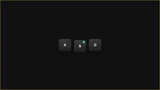 Css Keyboard Button with Indicator - Easy Tutorial.