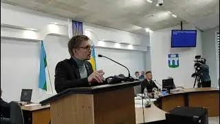 Виступ Павла Алексєвича у Рівненській міській раді