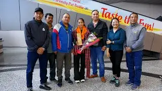 अल्ट्रा रनमा दुई स्वर्ण जितेकी सुनमायालाई काठमाडौंमा स्वागत