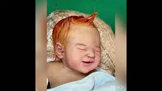 Full body silicone baby doll Silver is growing hair 🧡