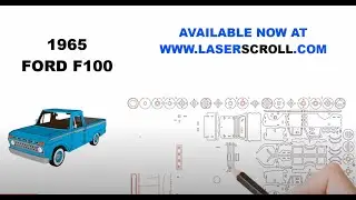 1965 F100 Truck 3d puzzle template , Pattern for Scroll Scrollsaw