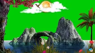 Sea Green Screen Background Video | Nature Green Screen Video | Free Green Screen Animation